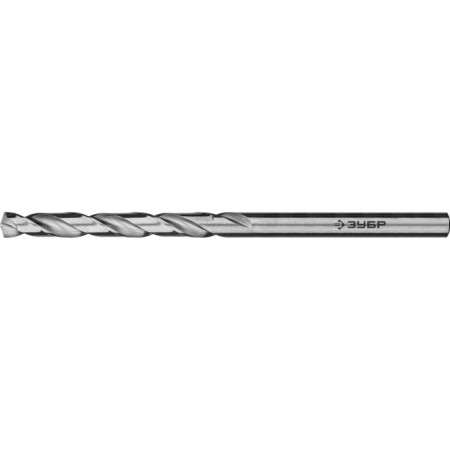 Zubrov metal drill, steel P6M5, cylindrical shank, 3.3 x 65 mm, class A