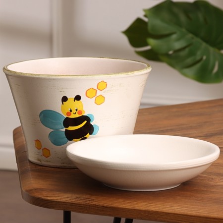 Flower pot "bee" 1.7 l-1