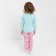 Pajamas for girls, pink/mint color, height 116-122 cm