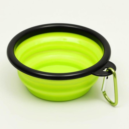 Folding bowl, green, 250 ml, 11 cm
