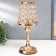 Summary Metal for 1 candle "Crystals - Lamp" Gold 26x13x13 cm