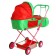Puppet stroller No. 4, red-green color