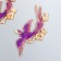 Decor for creativity Metal "Fenix" enamel, gold 2.9x5.6 cm