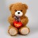 Soft toy "I love you", Bear, Mix Colors
