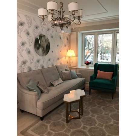 Fiore 6x40W E14 Antique gold chandelier-4