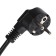 Block Roset into the table, sliding cover, 10a, 2 sockets, 2xusb, 2a, wire 1.8 m, black