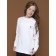 Лонгслив для девочки Pelican, рост 128 см, цвет белый