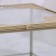 Great organizer for storage, with a lid, glass, with a mirror -bottom, 1 section, 15 × 15 × 8.5 cm, the color is transparent/copper