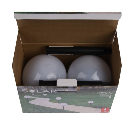 Garden lamp on the sunny battery "Small ball", 10 × 32 × 10 cm, 1 LED, glow white glow-10