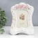 Photo frame Polystone 10x15 cm "Roses. Lace embroidery" Rhinets 23x16.5 cm