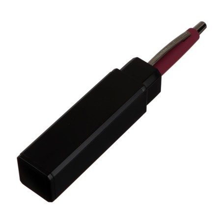 Handle Automatic San Remo 1.0 mm, metal burgundy case, blue rod, in a tube-3
