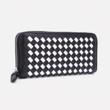 Women's wallet with lightning, black color
