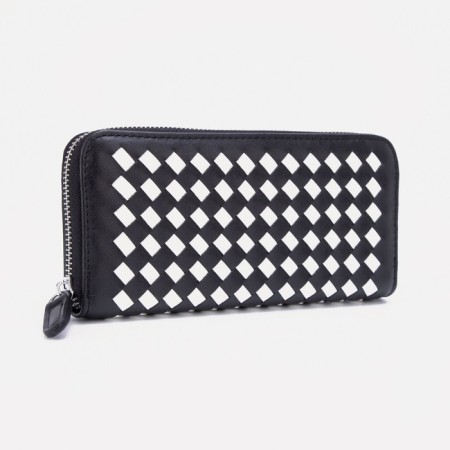 Women's wallet with lightning, black color