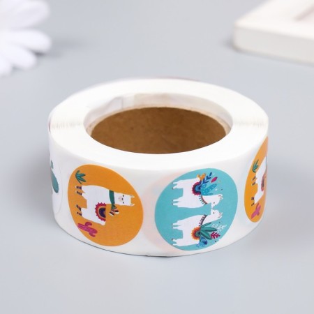 Stick Paper "Alpaki" d = 2.5 cm 500 pcs in a roll 3x6.5x6.5 cm-2