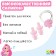 Set for swimming onlytop "Mermaid": nasal clamp, beryushi, pink color