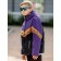 Boy jacket, height 134 cm, eggplant color