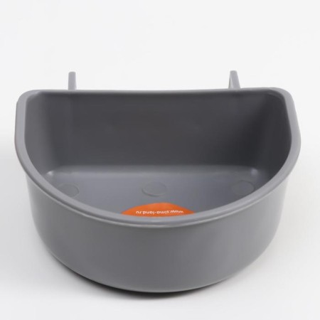 Plastic bowl in a cage and for carrying 250 ml, gray-2