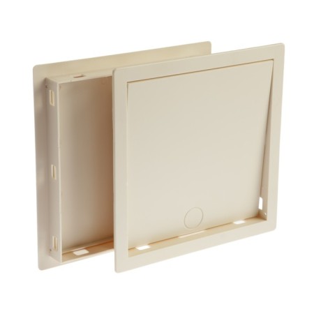 Vento cat door door, 200 x 200 mm, 40 mm opening, ivory-3