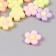 Decor for creativity Plastic "Puff Flower" matte mix 2x2 cm