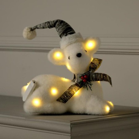 LED figure "Deer" 21 × 19 × 10 cm, phlock, batteries CR2032x2 (not in the kit), glow warm white