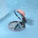 Mirror - anti -stress "Bunny", folding, D = 7.2 cm, with an increase, artificial leather, pink color
