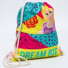 A bag for shoes with a pocket, 28x37 cm, princesses