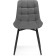 Stool on a chelsea metal -steamer spinning, metal/velor, black/gray 49x55x84 cm