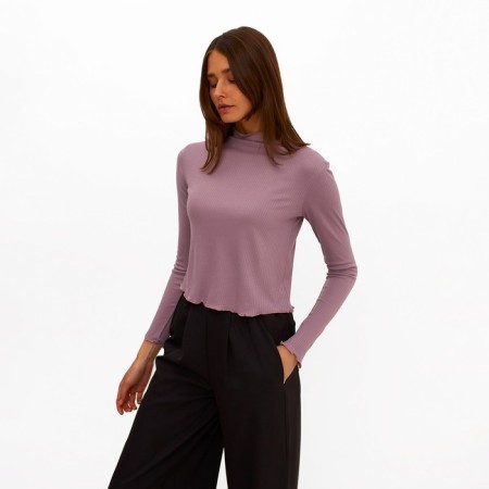 Women's turtleneck Minaku: Basic Line Lemesit Color, Size 48-1