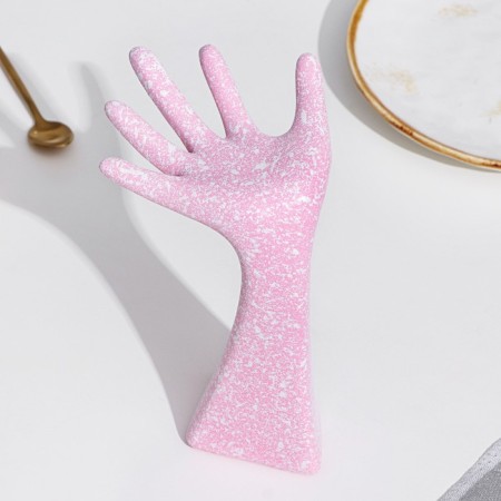 Top for the rings "hand", pink, 17x7.8x10.4 cm-3