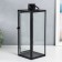 Climber Metal "Lantern - Minimalism" set 3 pcs black 18x18x50, 14x14x39, 10x10x25 cm