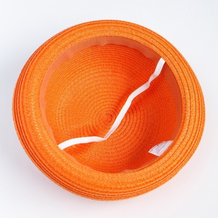 Baby hat hat, orange color, size 52-2