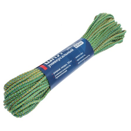 Universal cord with core of PP, D = 4 mm, 20 m, color mix-3