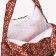 Household bag on the button, brown color
