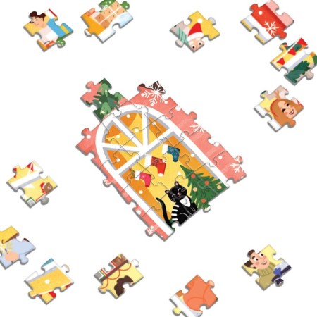 Figure puzzle "Holiday in the house", 227 details-2