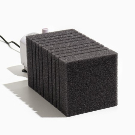 Rectangular sponge for the turbo filter No. 15, 12 x 12 x 20 cm, gray-4