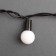 Garland “thread” 10 m with nozzles “balls 2.5 cm”, IP44, dark thread, 100 LED, white glow, 8 modes, 220 V