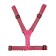A signal vest, reflecting with an adjustable size, pink, LED signal, 4 modes