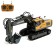Excavator Radio -controlled "construction", metal bucket, works from the battery