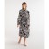 Women's robe elongated Ethel "Leopard", size 46-48, waffle 200g/m2, cotton