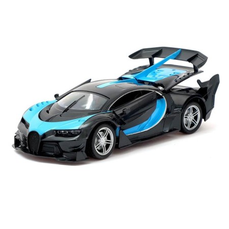 The radio -controlled “shyron” machine, doors open, works from batteries, blue color-3