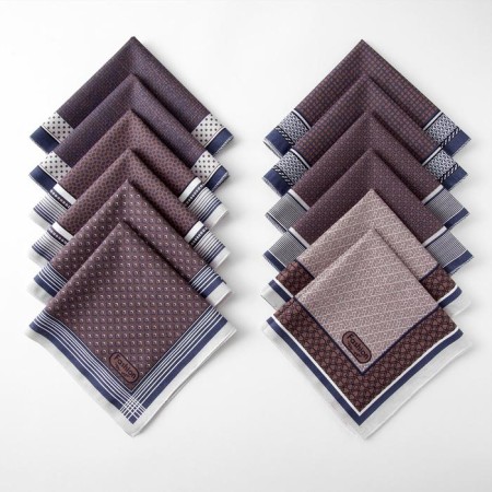 Men's nasal male Ethel "Sergio" 30*30 cm, (set 12 pcs,) cv. Violet, Fig. Mix