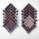 Men's nasal male Ethel "Sergio" 30*30 cm, (set 12 pcs,) cv. Violet, Fig. Mix