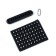 Torso key key with phone number, plastic, black