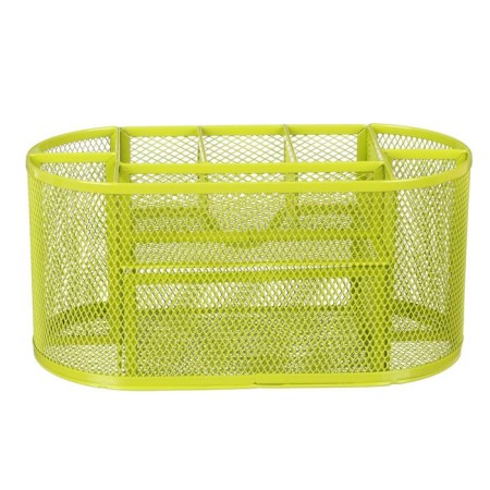 Chancellery trifle stand 9 departments, metal mesh, green-4