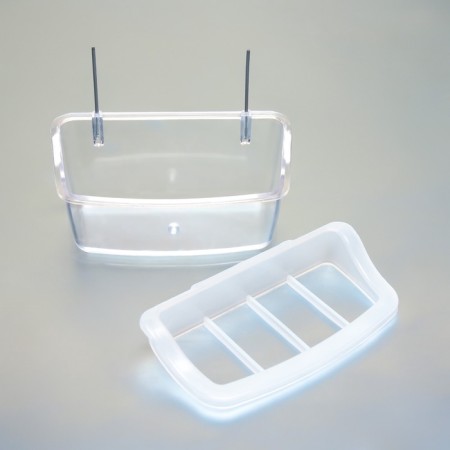Bird feeder is the internal transparent with a separator 11.7 x 5.5 x 6.3 cm-4
