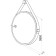 Mirror Uperwood Round LED, 65x65 cm, backlight, sensory switch, white belt