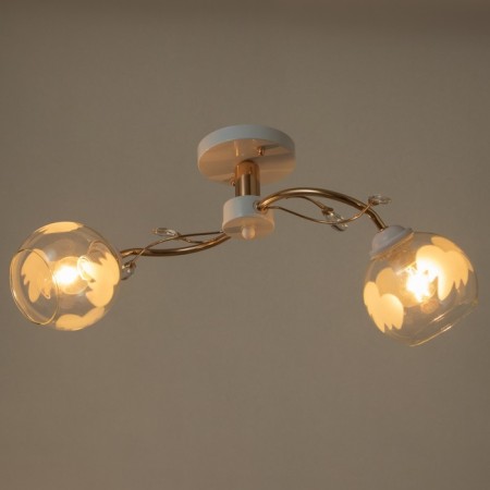 Jamma chandelier 2XE27 40W white-gold 55x26x25 cm Bayerlux-2