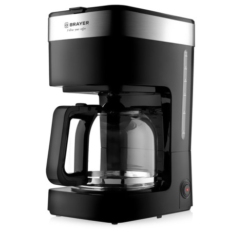 Brayer 1126br coffee maker, drip, 900 watts, 1.5 l, black-sherry