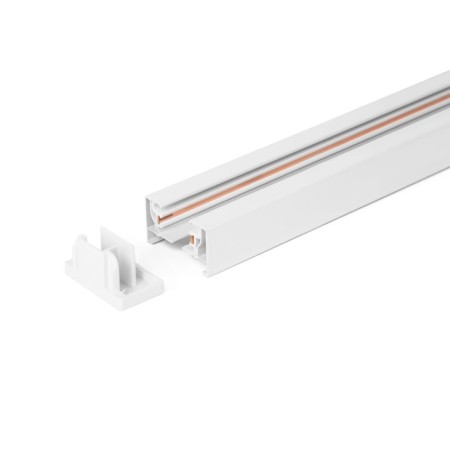 Single -phase busbar, 2 m Elektrostandard, Track Rail Wh Surface, 2000x34x19 mm, white color-1