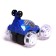 Crowded radio -controlled "Strokach", wheels backlight, works from the battery. Blue color